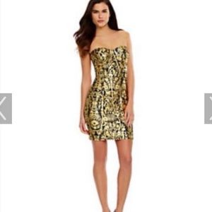 Gianni Bini Metallic Gold Dress. Only worn once!
